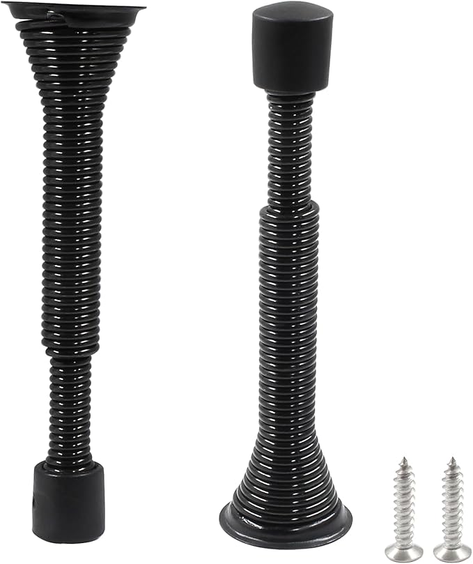 Luomorgo 2 Pcs Spring Door Stopper, Flexible Adjustable 3-1/16" to 4-11/16" - Image 5