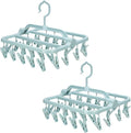 Foldable Clip Hangers with 26 Drying Clips, Underwear Hanger with Clips by Annaklin