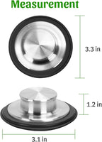 3PCS - Windran Kitchen Sink Drain Strainer and Sink Drain Stopper Set, Upgraded - Image 2