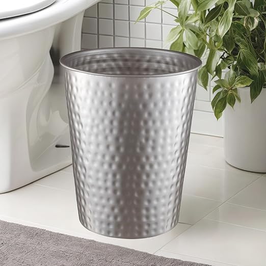 Monarch Abode Metal Bathroom Trash Can – Waste Basket - Image 5