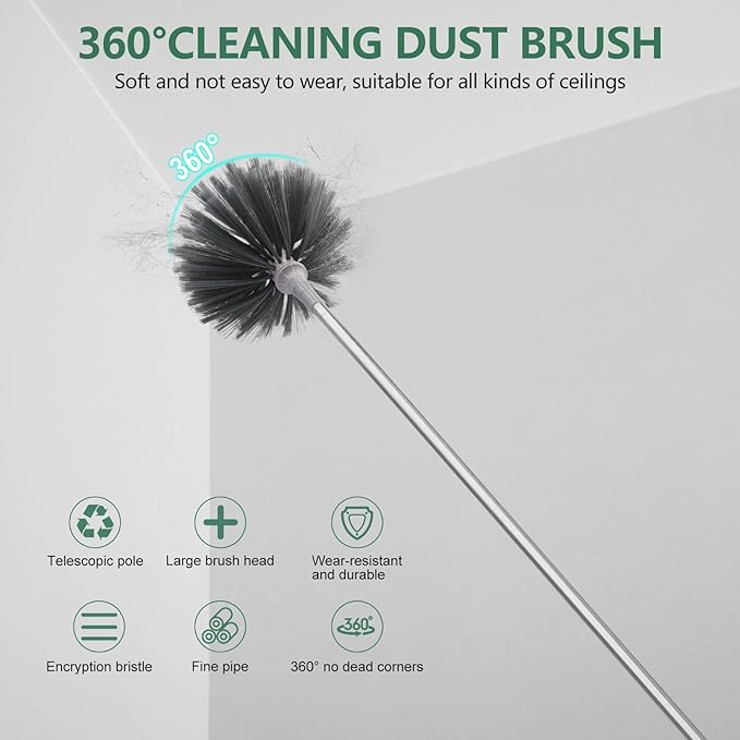 SetSail Dusters for Cleaning, 100-inch Extra-Long Cobweb Duster - Image 4