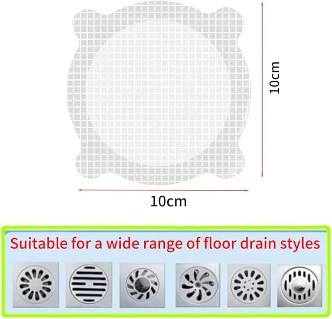 50 Pack Disposable Shower Drain Hair Catcher Shower Drain Hair Collector Drain - Image 2