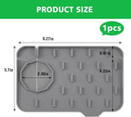 Kitchen Sink Splash Guard, Silicone Faucet Mat, Soap Dish Pad, Sponge Holder - Image 2