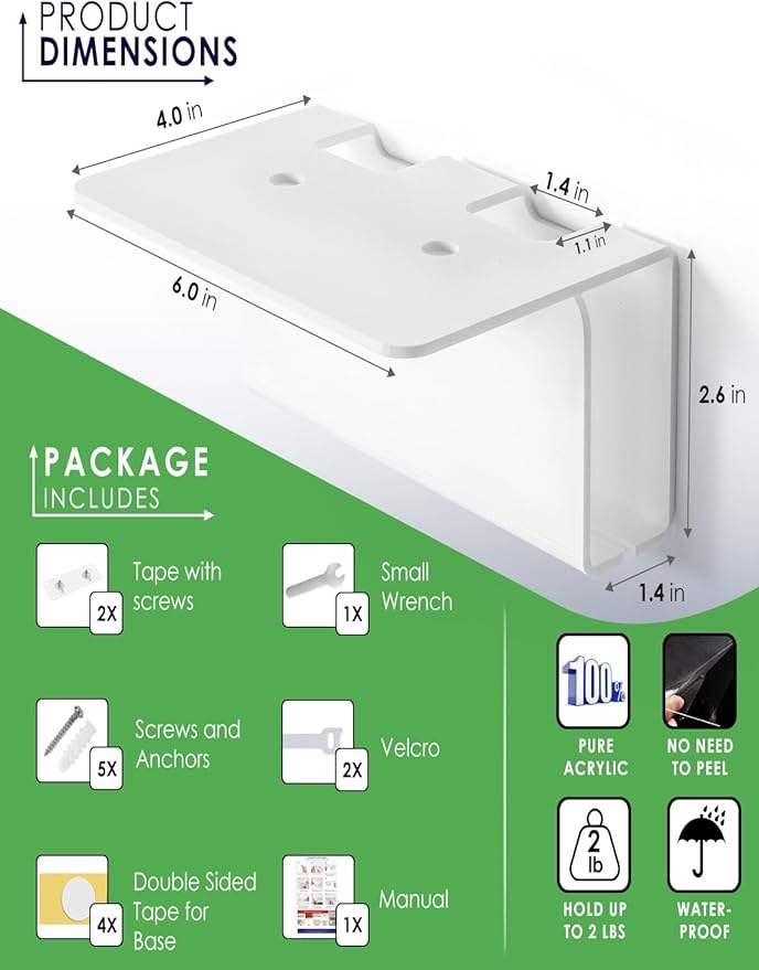 Acrylic Electric Toothbrush Holder - Image 2