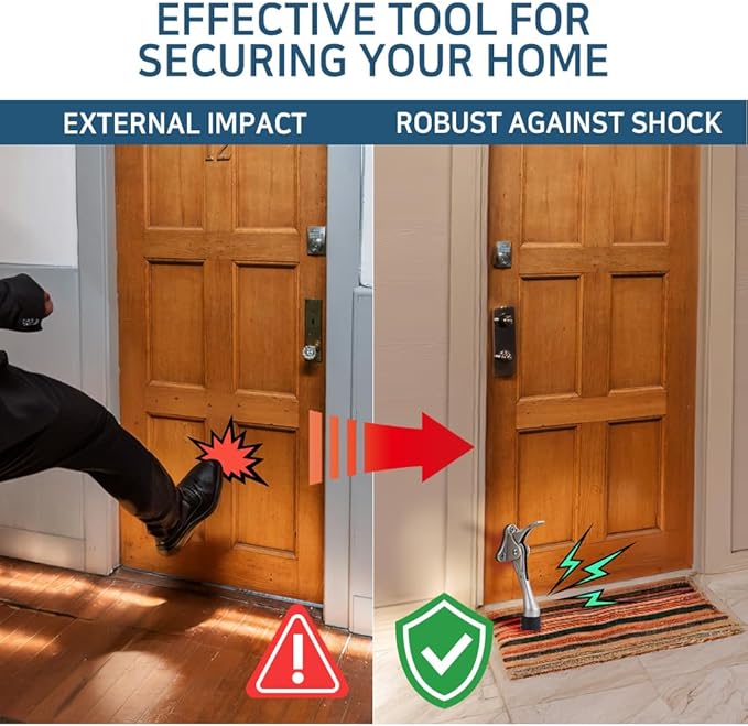 One Touch Kickdown Door Stopper, Door Holder, Heavy Duty Door Stops, Bottom of - Image 9