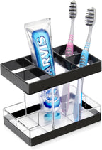 Toothbrush Holders for Bathrooms Countertop Organizer by Chintu