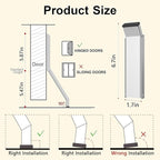 Door Stop, No Drilling Door Stoppers to Keep Door Open, Easy Pedal Kick Down - Image 6