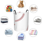 Baseball Texture Laundry Hamper Bag - Image 5