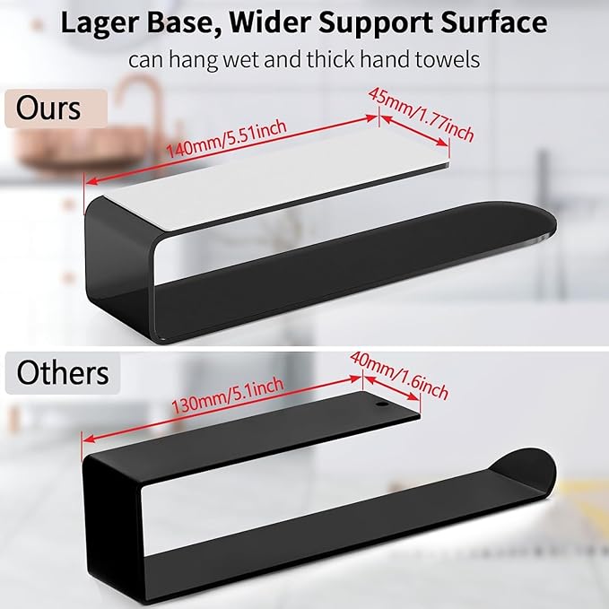 Adhesive Towel Holder, Self Adhesive Hand Towel Racks - Image 2