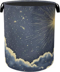 Sun Cloud Gothic Laundry Basket by Gearsly
