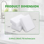 Magic Melamine Sponge Eraser, GRS Certified 50 Pack Magic Cleaning Erasers in - Image 7