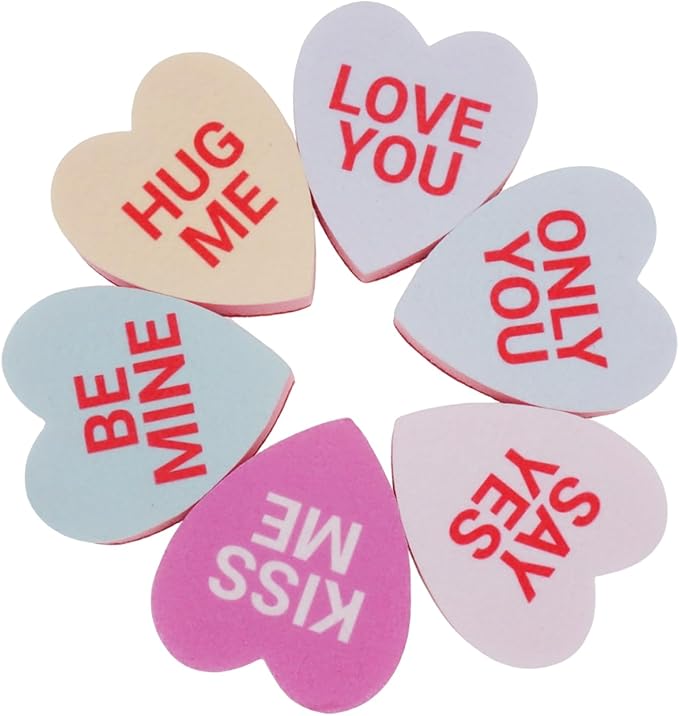 Heart Shaped Sponge with Words, Dual-Sided Kitchen Scrubber - Image 5