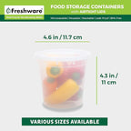 Freshware Food Storage Containers 24 oz Plastic Deli Containers - Image 3
