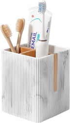 rejomiik Toothbrush Holders for Bathrooms Countertop, 3 Slots Electric Tooth by rejomiik