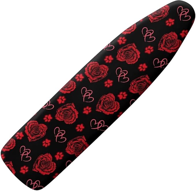 Rose Paw Ironing Board Cover and Pad, Thick Scorch Resistant Padding Heavy Duty by Oamsistay