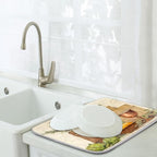 Dish Drying Mats with Hanging Loop - Image 7