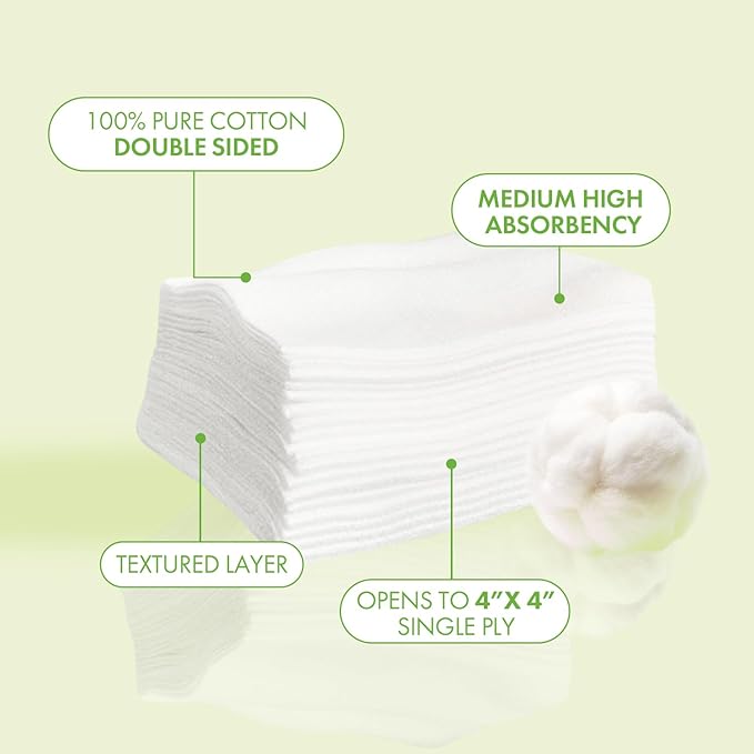 Intrinsics Petite 2x2 Cotton Squares | 4-Ply Cotton Pads - Image 2