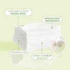 Intrinsics Petite 2x2 Cotton Squares | 4-Ply Cotton Pads - Image 2