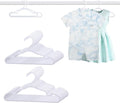 60 Pack White Baby Hangers 11.42 Inch & 12.91 Inch Each 30 Pack by YeJieYJ