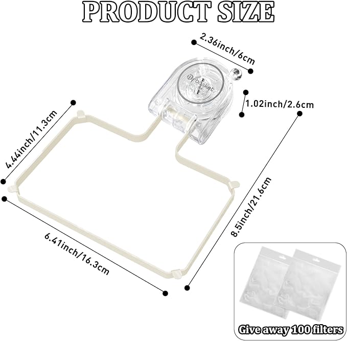 Kitchen Sink Strainer with 100 PCS Filter Mesh Bag, Food Waste Filter Basket - Image 2