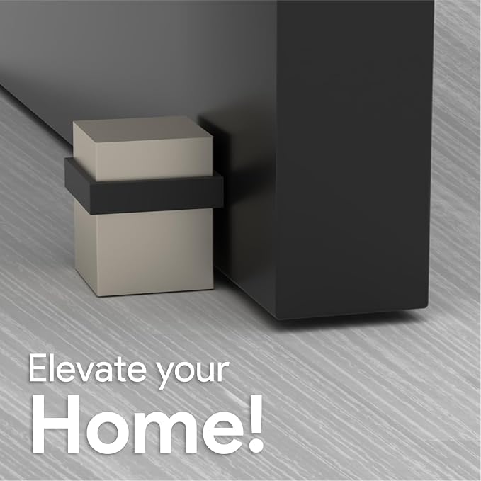 Mega Handles Square Floor Door Stopper, Quickly Installed Wall Protector Stopper - Image 3