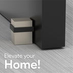 Mega Handles Square Floor Door Stopper, Quickly Installed Wall Protector Stopper - Image 3