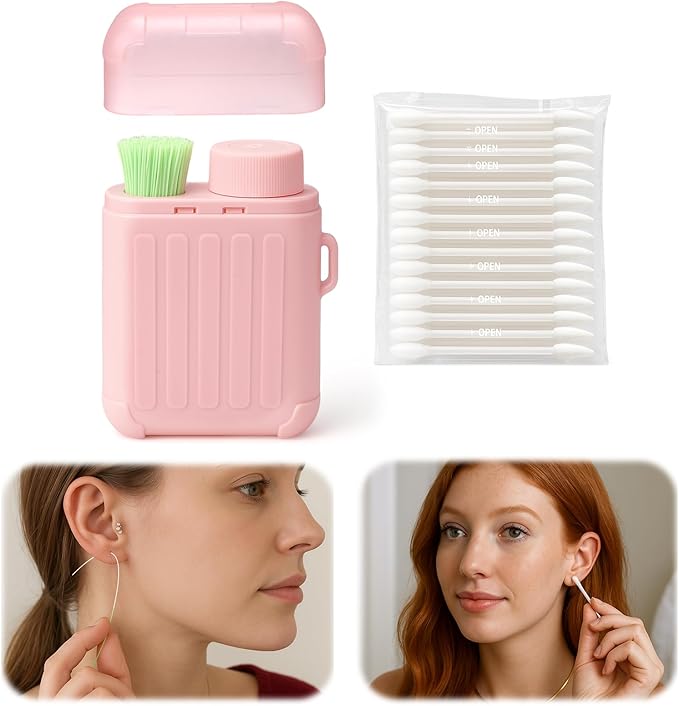 XANGNIER Ear Piercing Cleaner, Ear Piercing Cleaning Kit, Earring Hole Piercing by XANGNIER