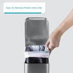 Home Zone Living 1.3 Gallon Small Bathroom Trash Can - Image 3