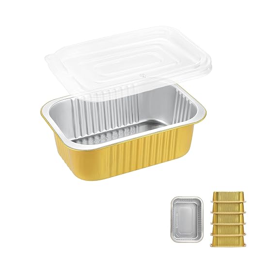 6" x 4" Heavy Duty Aluminum Foil Pans by MESTAEK