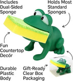 Animal Shape Novelty Kitchen Sponge Holder and Sponge Choice of Frog or Duck - Image 4