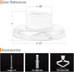 5 Pack Concave Wall Door Bumper Stop Oil Rubbed Bronze – 2-1/2” Outside - Image 3