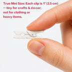 LWR CRAFTS Wooden Mini Clothespins 100 Per Pack 1" 2.5cm - Image 6