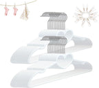 Plastic Hangers 30 Pack, Cute Hangers Ultra Thin Space Saving by ZRKFSR