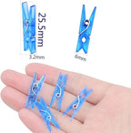 Aylifu 200pcs Transparent Plastic Clothespins Mini Multi-Functional Clips Peg - Image 3