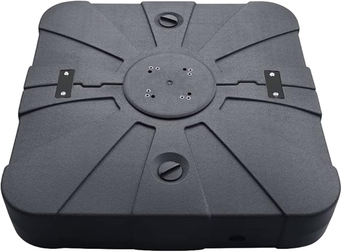 EliteShade USA 33" x 33" Offset Patio Umbrella Base Sand/Water Filled Square Umbrella Stand,Black by EliteShade