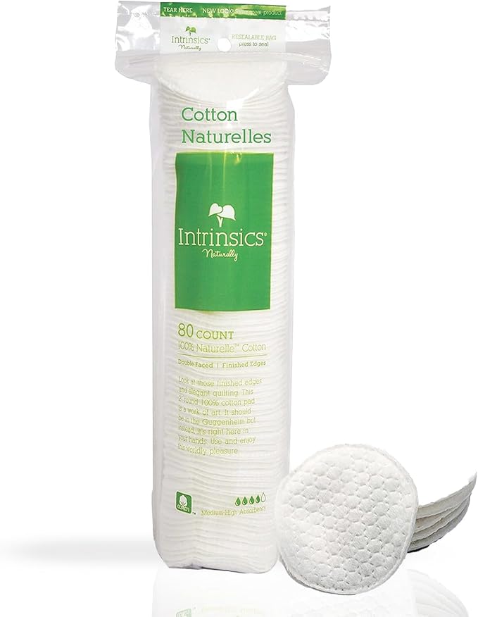 Intrinsics Premium 2” Naturelles Cotton Rounds – Lint-Free Cotton Pads by Intrinsics%C2%AE