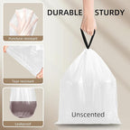 4 Gallon Mini Drawstring Trash Bags, Small Garbage Bags by KSSKSS, Code a fit - Image 5