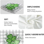 St Patricks Day Hand Towels, 2 Packs Spring Floral Bathroom Hand Towels 28.7 x - Image 3