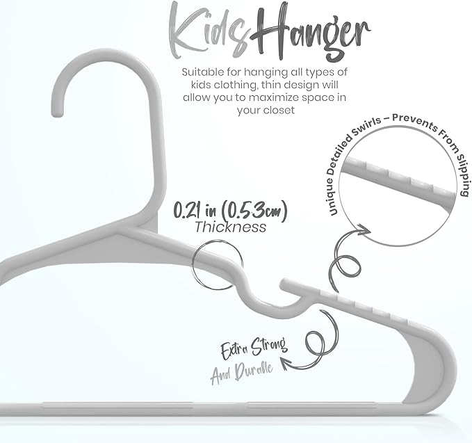 Utopia Home 20 Pack Kids Hangers - Image 2