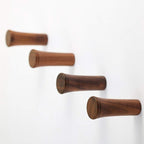 Jetec 4 Pack Wood Wall Hooks, Solid Walnut 3 Inch Wall Mounted Wooden Coat - Image 3