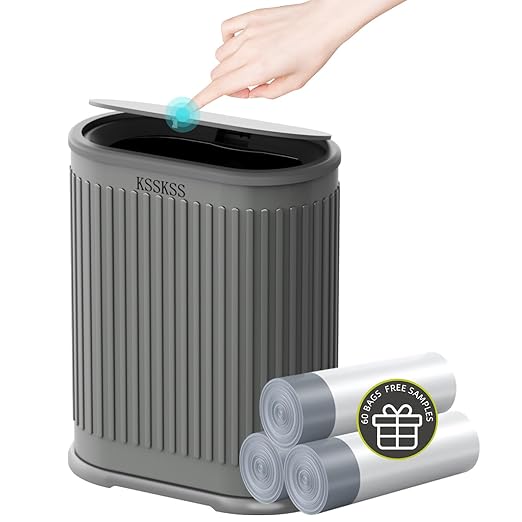 1.8 Gallons Small Stainless Steel Trash Can by ksskss