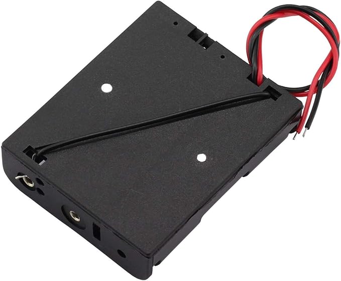 6 Pieces 3 Slots x 1.5V AA Battery Case Holder Battery Spring Clip Storage Box - Image 3