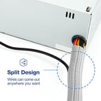 JOTO 1 Pack Cable Management Sleeve, 10 Feet Cord Organizer System - Image 2