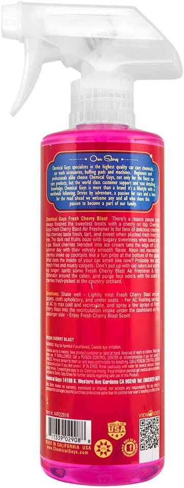Chemical Guys AIR22816 Air Freshener & Odor Eliminator, Fresh Cherry Blast - Image 2