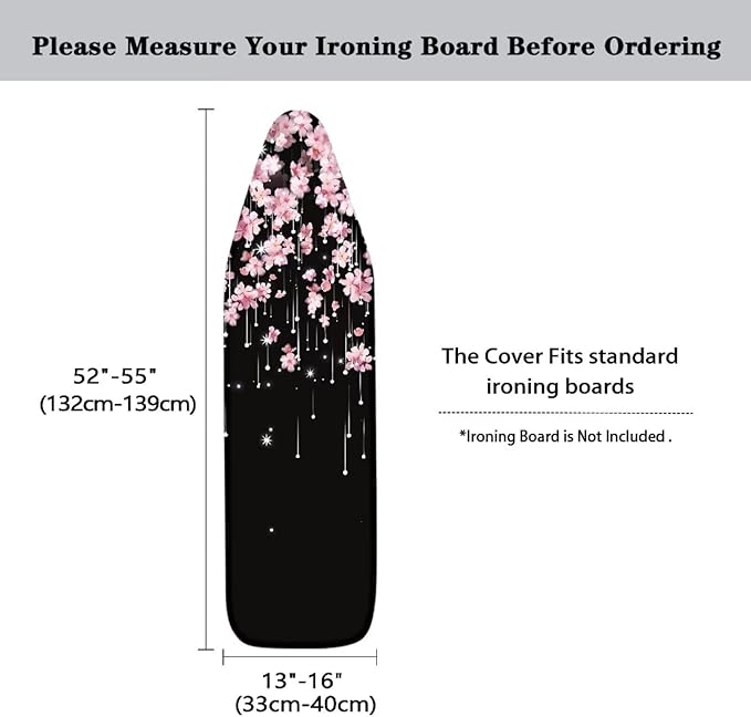Ironing Board Cover, Soft Durable Elastic Edge & Hook and Loop Fasteners Stain - Image 6