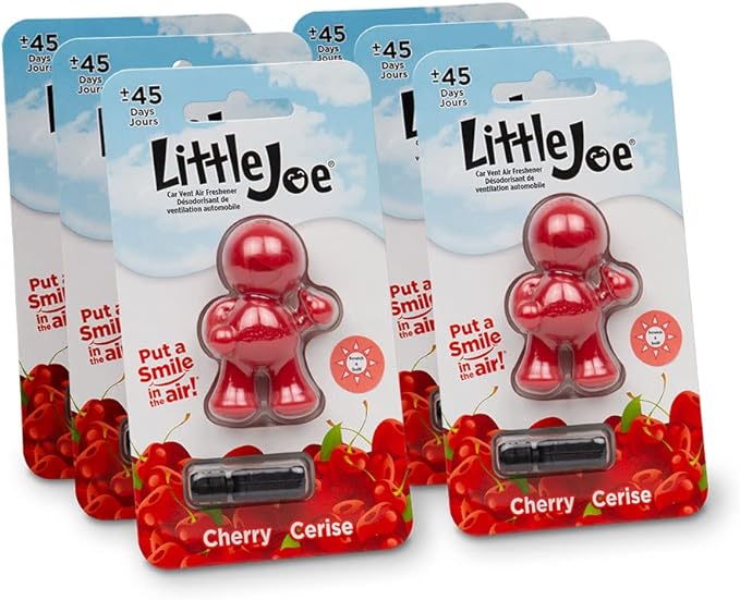 Little Joe 96407-6PK Cherry Scent Car Air Freshener Vent Clip, Fights Odors by StonerCarCare