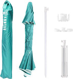 AMMSUN Shade Umbrella, Premium Portable Umbrella with Stand, 6.5ft Lightweight Free Standing Canopy for Sporting Games, Adjustable Instant Sun Protection and Easy to Carry, Turquoise - Image 6