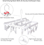 Foldable Clip Hangers with 26 Drying Clips, Underwear Hanger with Clips - Image 5