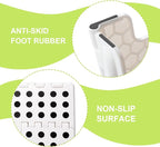Delxo 9 Inch Folding Step Stool for Kids and Adults,15-Inch Extra Wide Height Large Platform Heavy Duty Stepping Stool More Safe and Comfortable Non Slip Foldable Step Stool White - Image 7