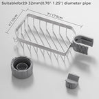 LONIN Stainless Steel Kitchen Sink Organizer Caddy – Over Faucet Sponge & Brush - Image 6